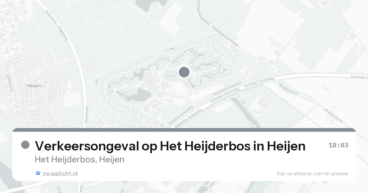 Verkeersongeval op Het Heijderbos in Heijen — 23 aug 2026