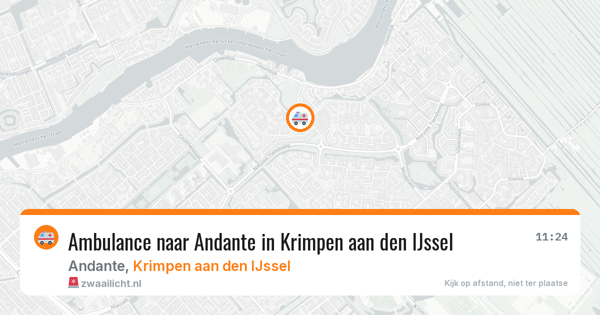 Ambulance naar Andante in Krimpen aan den IJssel — 10 jul 2026