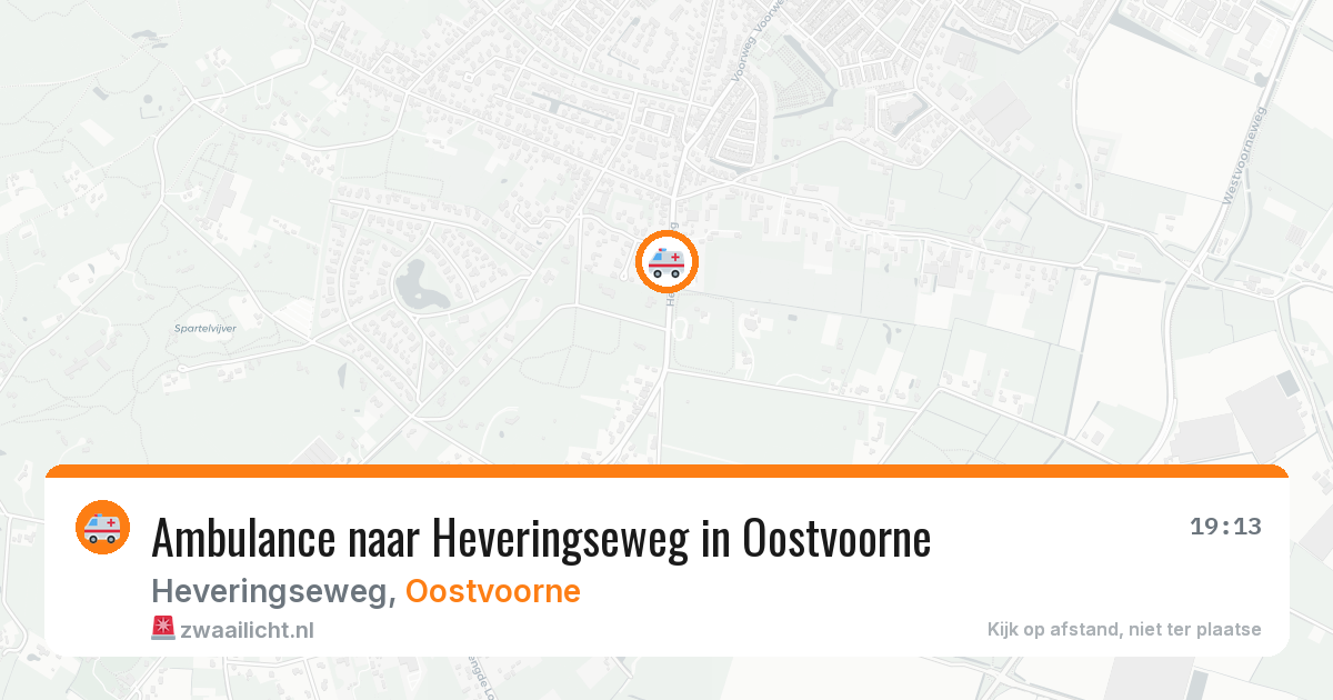Ambulance naar Heveringseweg in Oostvoorne — 8 aug 2026