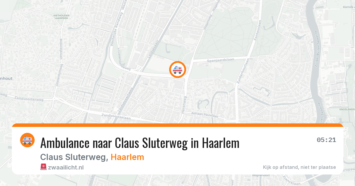 Ambulance naar Claus Sluterweg in Haarlem — 24 jul 2026