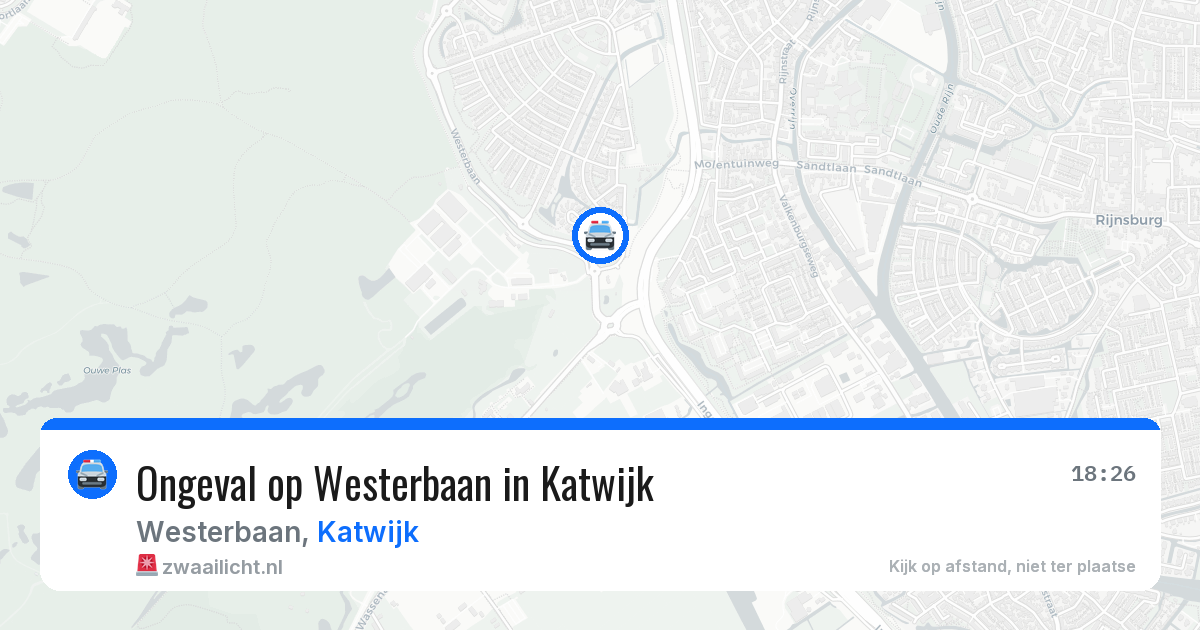 Ongeval op Westerbaan in Katwijk — 3 jul 2026