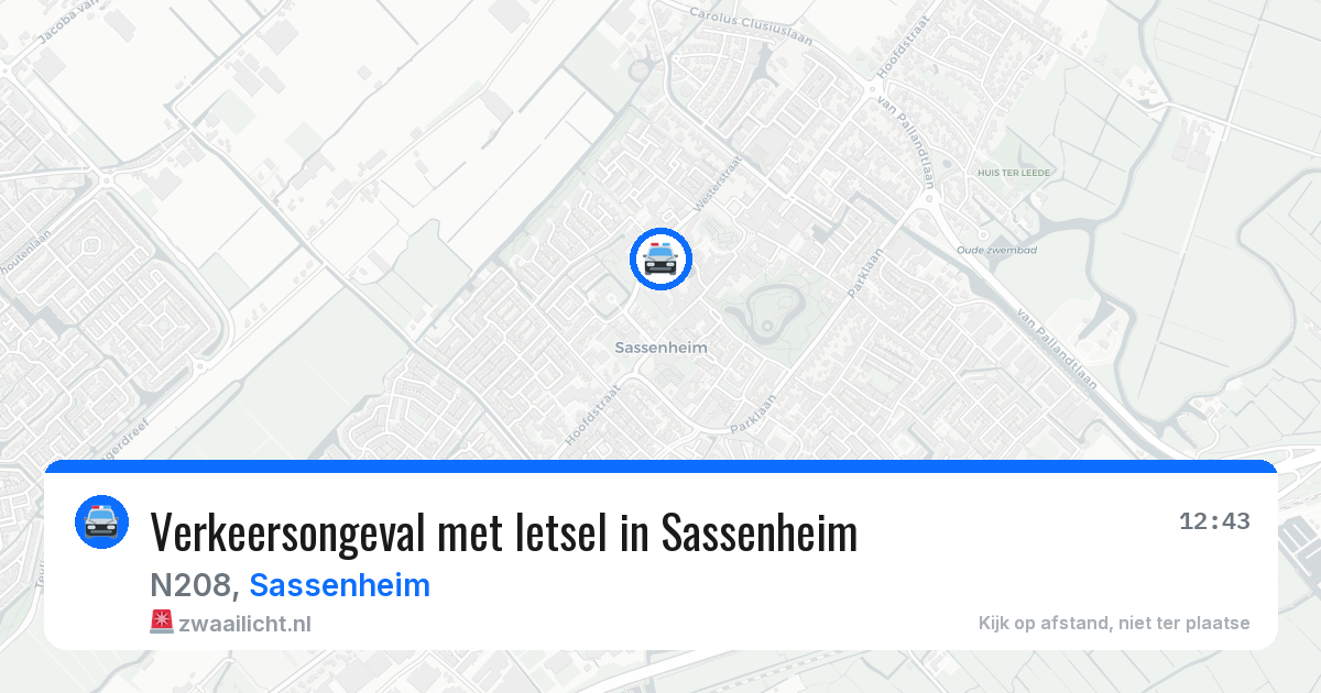 Verkeersongeval met letsel in Sassenheim — 8 apr 2026