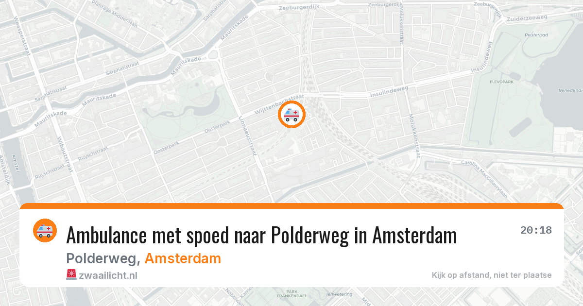 Ambulance met spoed naar Polderweg in Amsterdam — 11 mei 2026