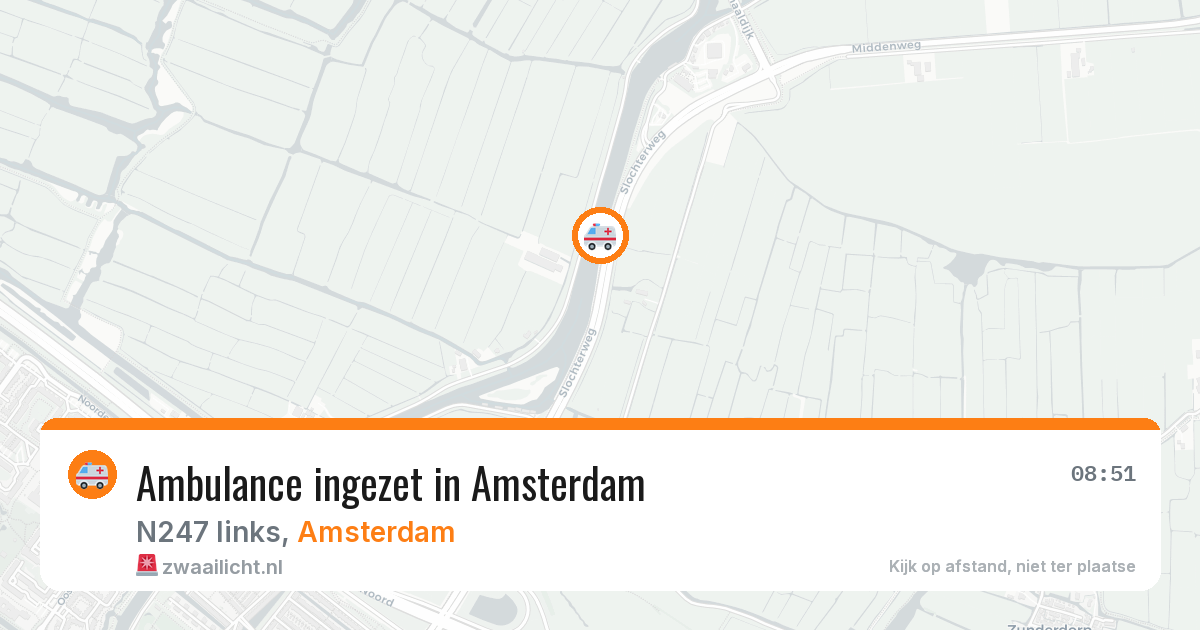 Ambulance ingezet in Amsterdam — 13 aug 2026
