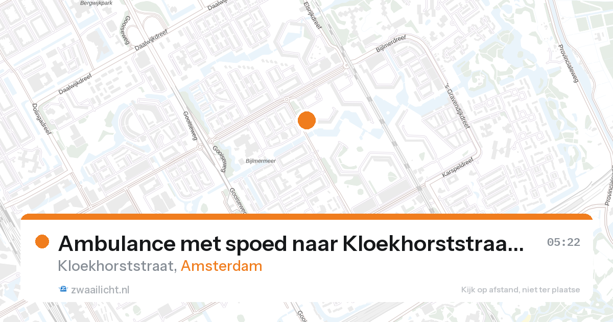 Ambulance met spoed naar Kloekhorststraat in Amsterdam — 7 feb 2026