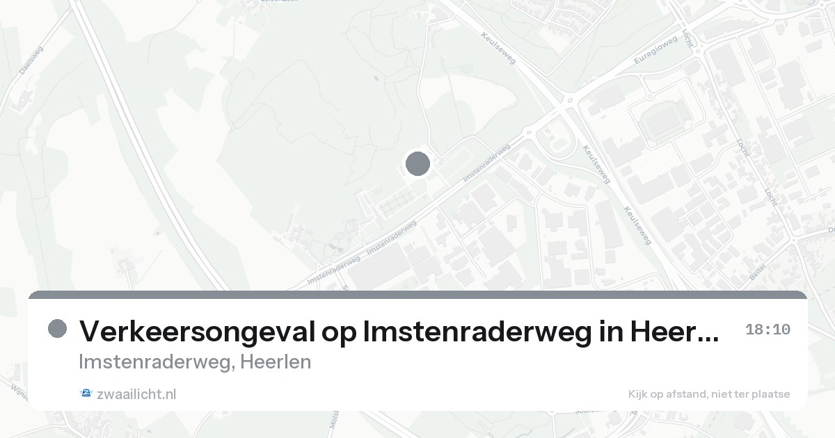 Verkeersongeval op Imstenraderweg in Heerlen — 31 jan 2026