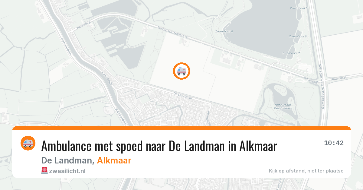 Ambulance met spoed naar De Landman in Alkmaar — 17 jan 2026