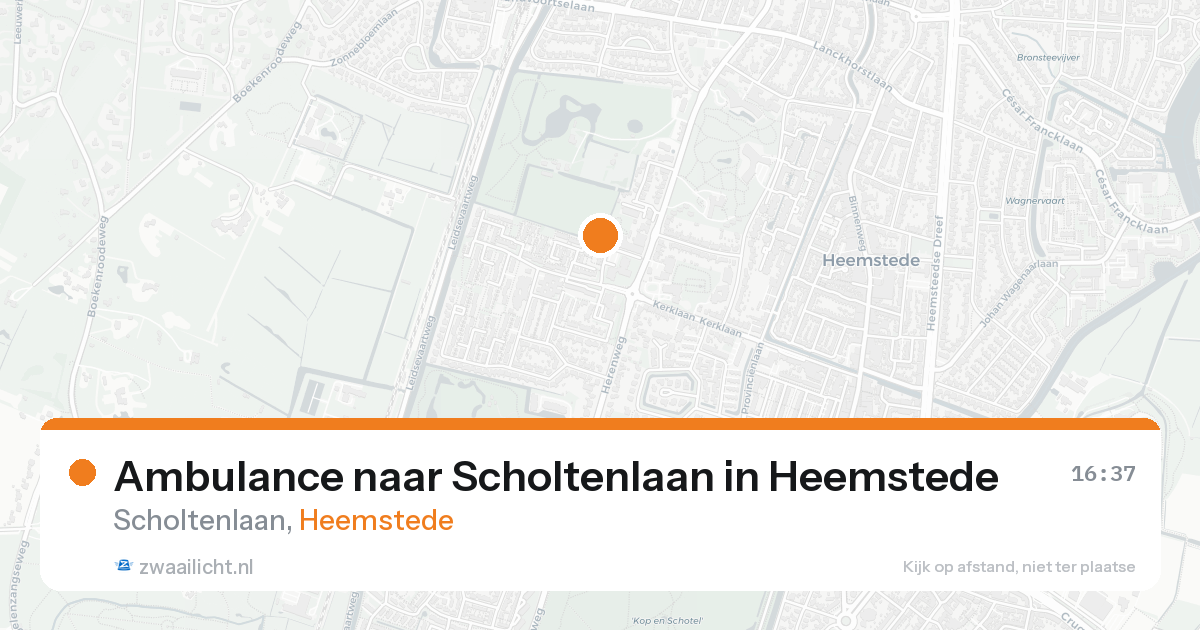Ambulance naar Scholtenlaan in Heemstede — 7 feb 2026