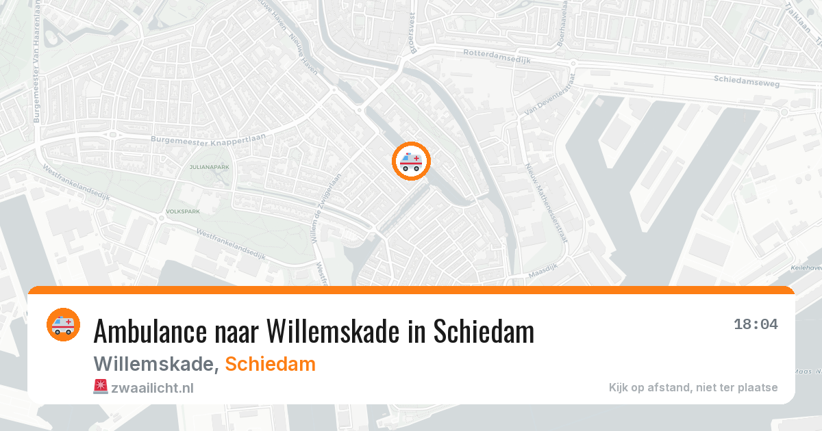 Ambulance naar Willemskade in Schiedam — 16 feb 2026