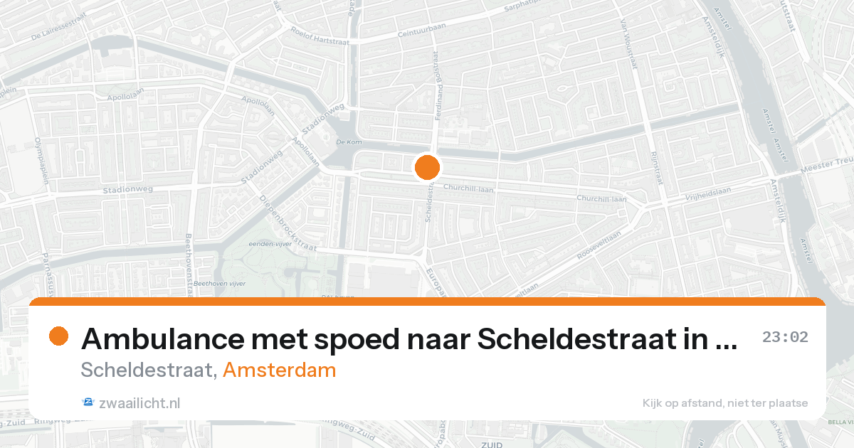 Ambulance met spoed naar Scheldestraat in Amsterdam — 7 feb 2026