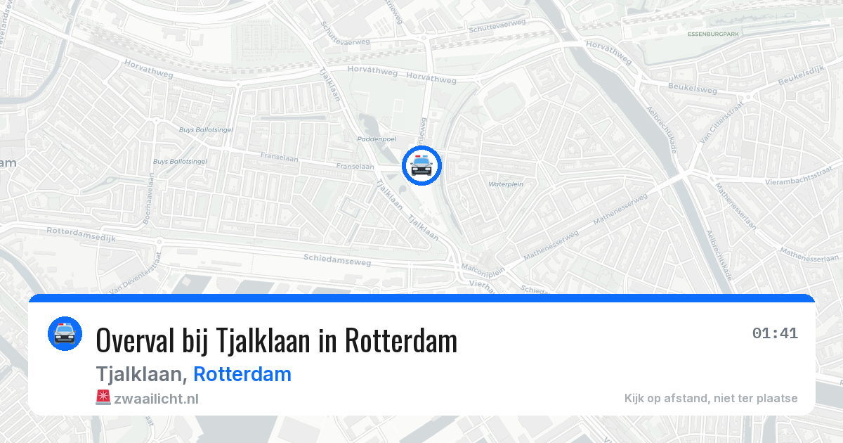 Overval bij Tjalklaan in Rotterdam — 8 jul 2026