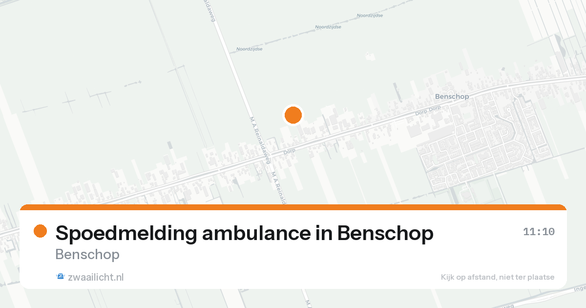Spoedmelding ambulance in Benschop — 22 aug 2026
