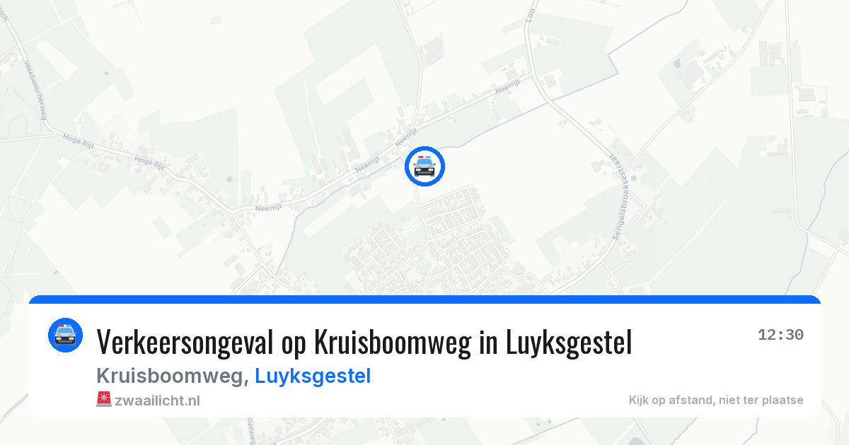 Verkeersongeval op Kruisboomweg in Luyksgestel — 14 jun 2026