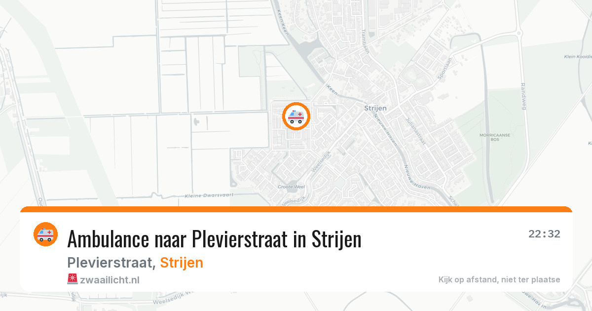 Ambulance naar Plevierstraat in Strijen — 1 apr 2026