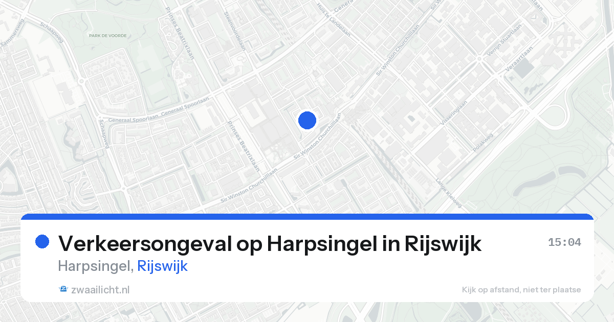 Verkeersongeval op Harpsingel in Rijswijk — 16 apr 2026
