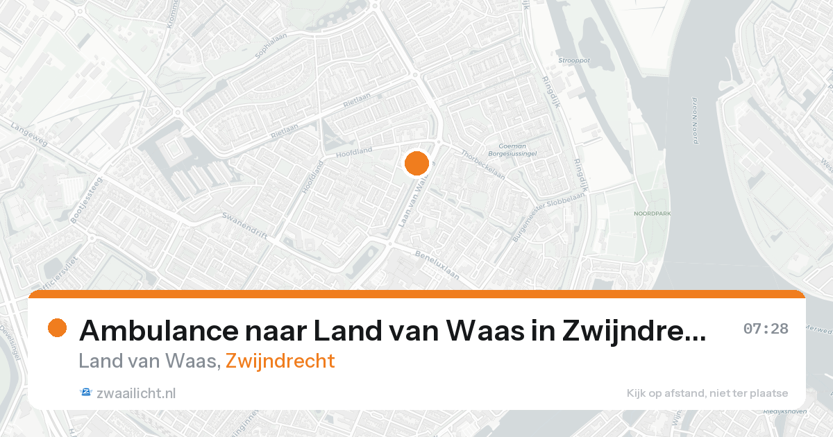 Ambulance naar Land van Waas in Zwijndrecht — 22 aug 2026