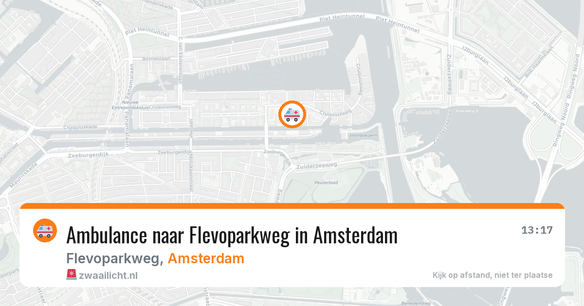 Ambulance naar Flevoparkweg in Amsterdam — 28 jul 2026