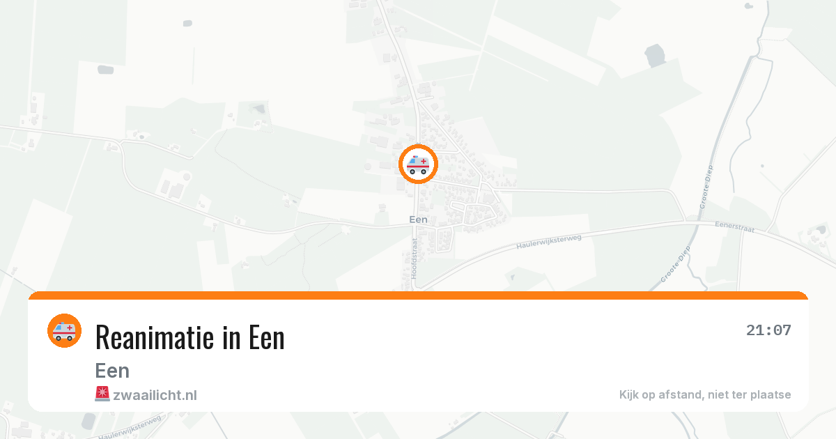 Reanimatie in Een — 16 mrt 2026