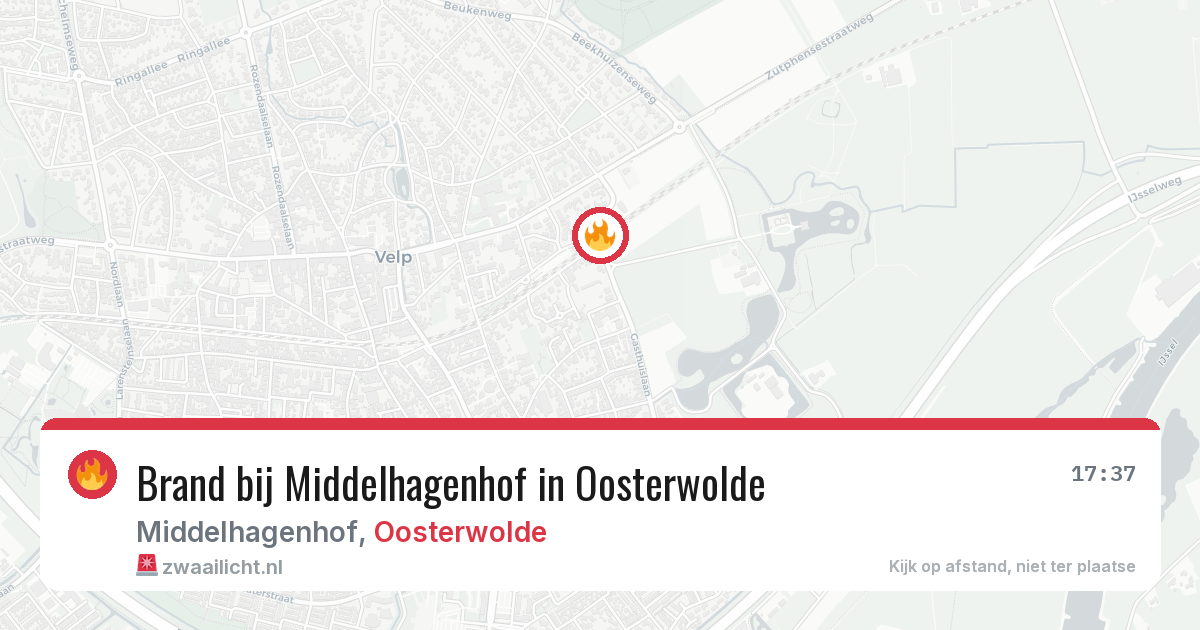 Brand bij Middelhagenhof in Oosterwolde — 18 jul 2026
