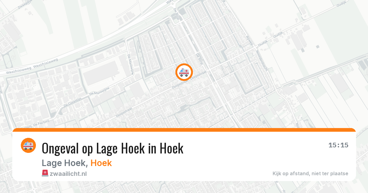 Ongeval op Lage Hoek in Hoek — 23 mei 2026