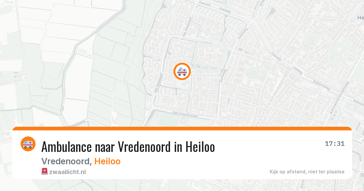 Ambulance naar Vredenoord in Heiloo — 3 mei 2026
