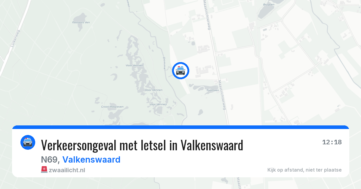 Verkeersongeval met letsel in Valkenswaard — 31 mrt 2026
