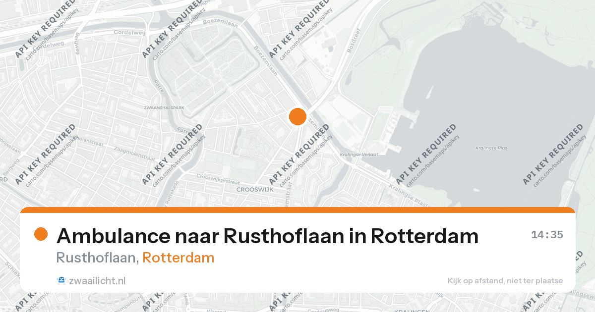 Ambulance naar Rusthoflaan in Rotterdam — 26 aug 2026