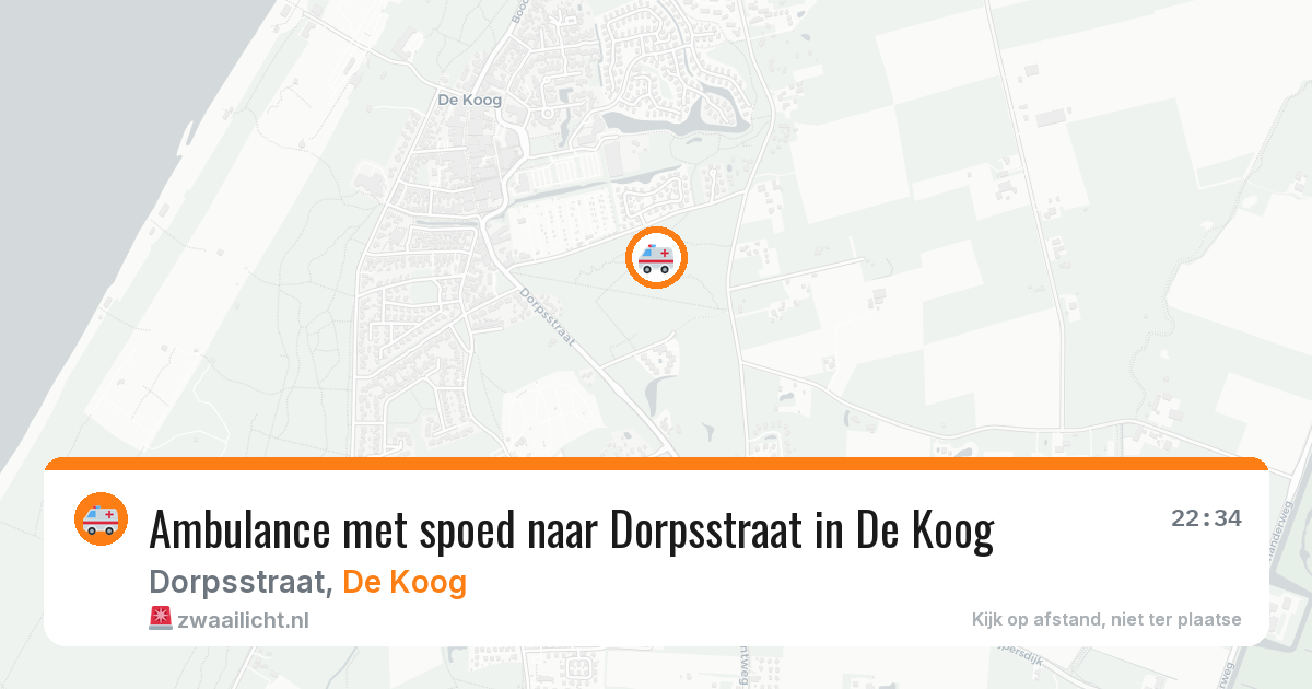 Ambulance met spoed naar Dorpsstraat in De Koog — 1 feb 2026