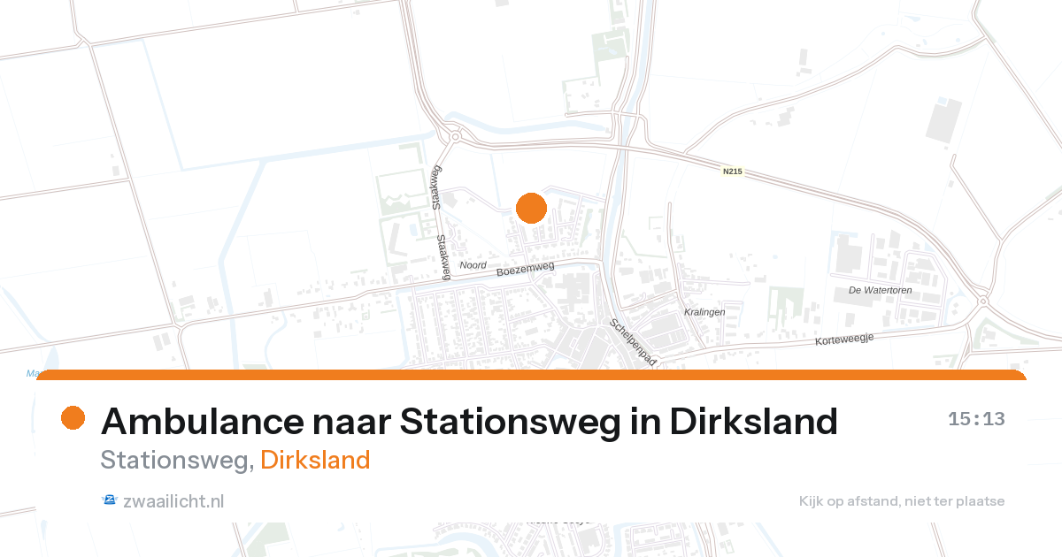 Ambulance naar Stationsweg in Dirksland — 17 mrt 2026