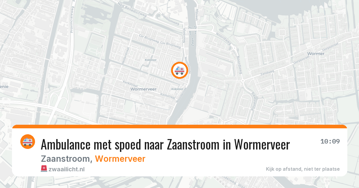 Ambulance met spoed naar Zaanstroom in Wormerveer — 15 jul 2026