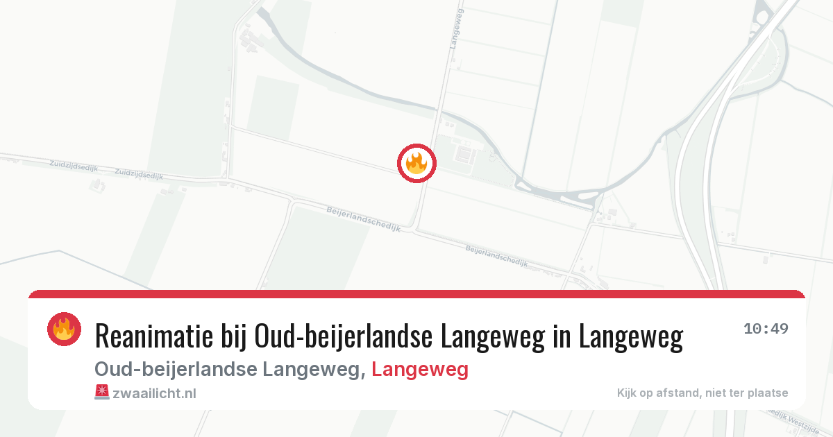 Reanimatie bij Oud-beijerlandse Langeweg in Langeweg — 6 jun 2026