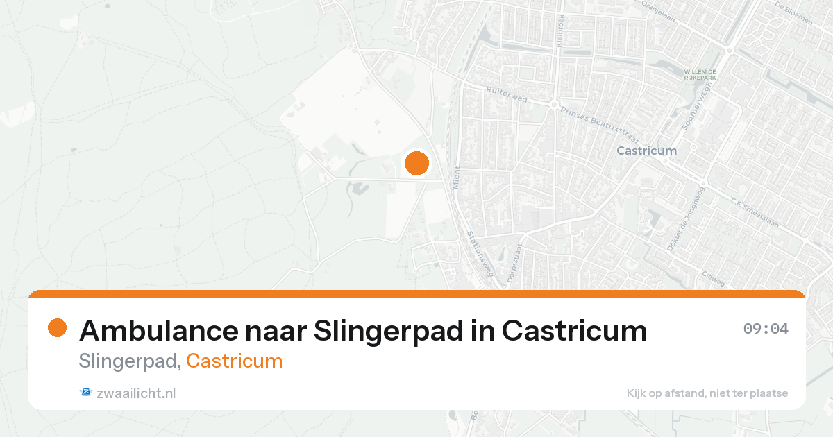 Ambulance naar Slingerpad in Castricum — 19 mei 2026