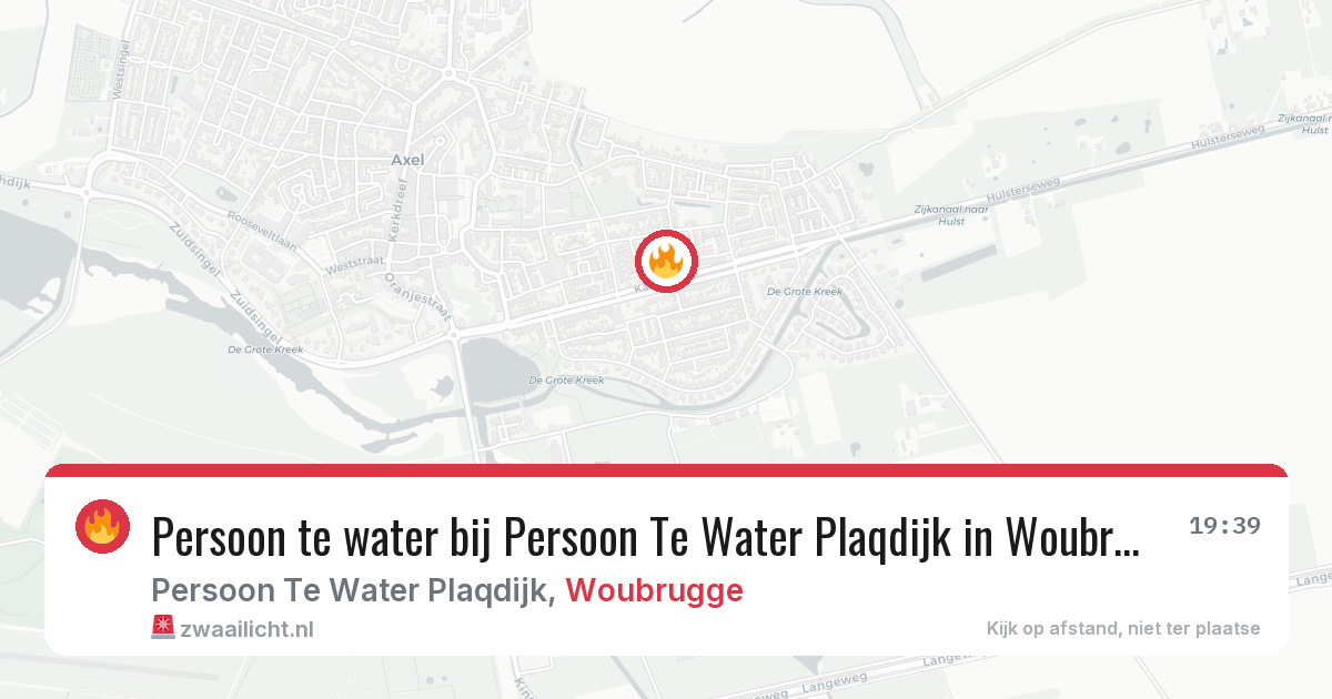 Persoon te water bij Persoon Te Water Plaqdijk in Woubrugge — 30 jun 2026