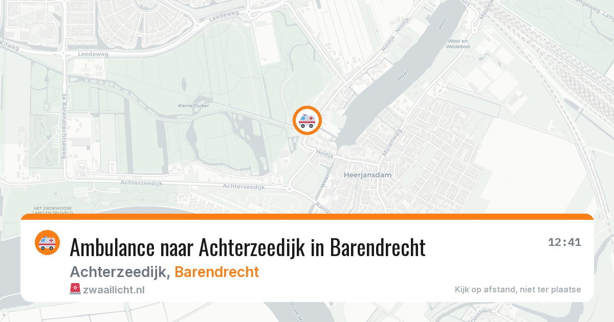 Ambulance naar Achterzeedijk in Barendrecht — 17 mrt 2026