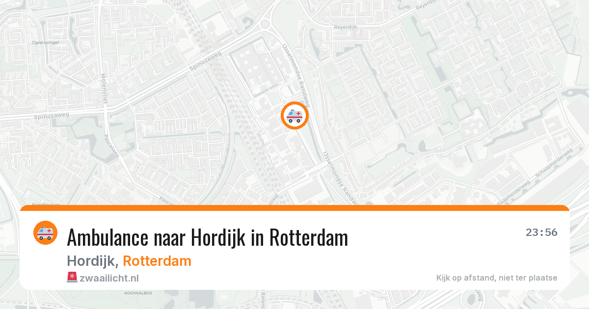 Ambulance naar Hordijk in Rotterdam — 1 jun 2026