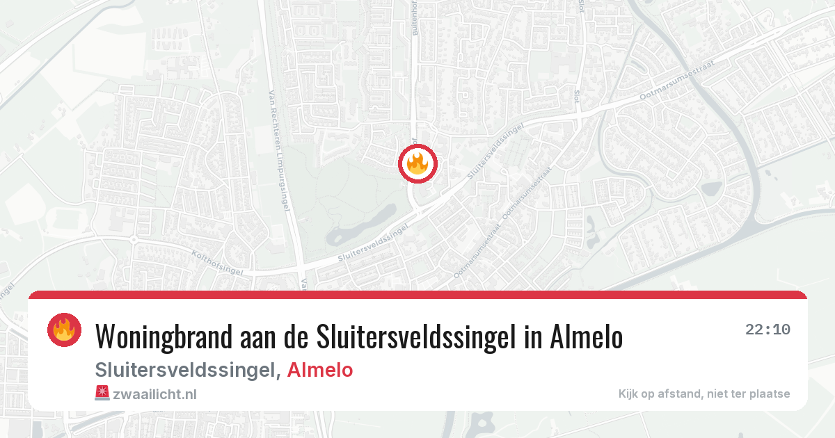 Woningbrand aan de Sluitersveldssingel in Almelo — 23 jun 2026