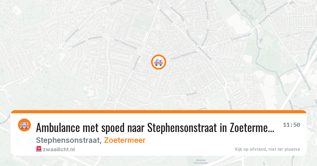 Ambulance met spoed naar Stephensonstraat in Zoetermeer — 20 jan 2026
