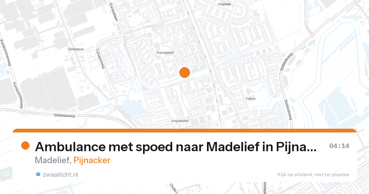 Ambulance met spoed naar Madelief in Pijnacker — 22 feb 2026