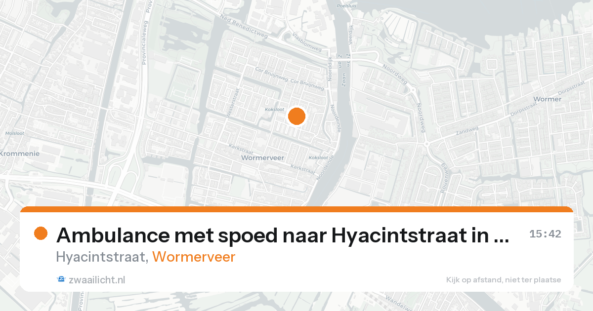 Ambulance met spoed naar Hyacintstraat in Wormerveer — 7 feb 2026
