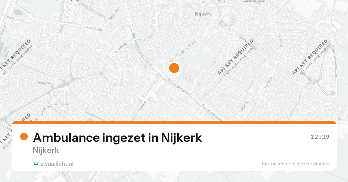 Ambulance ingezet in Nijkerk — 15 jul 2026