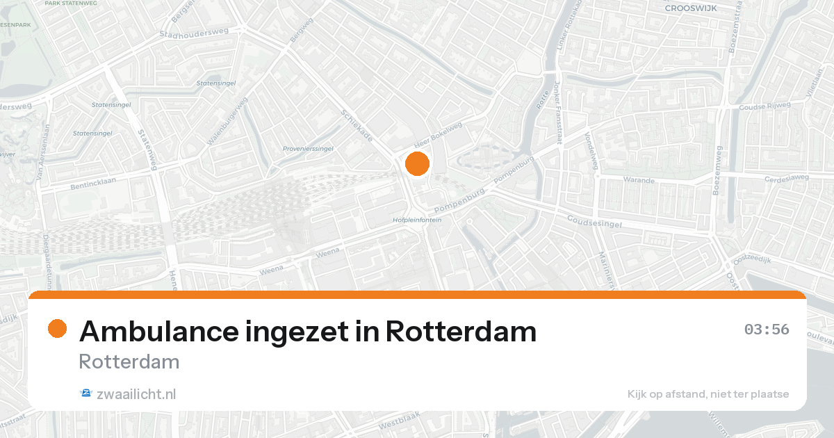 Ambulance ingezet in Rotterdam — 8 feb 2026
