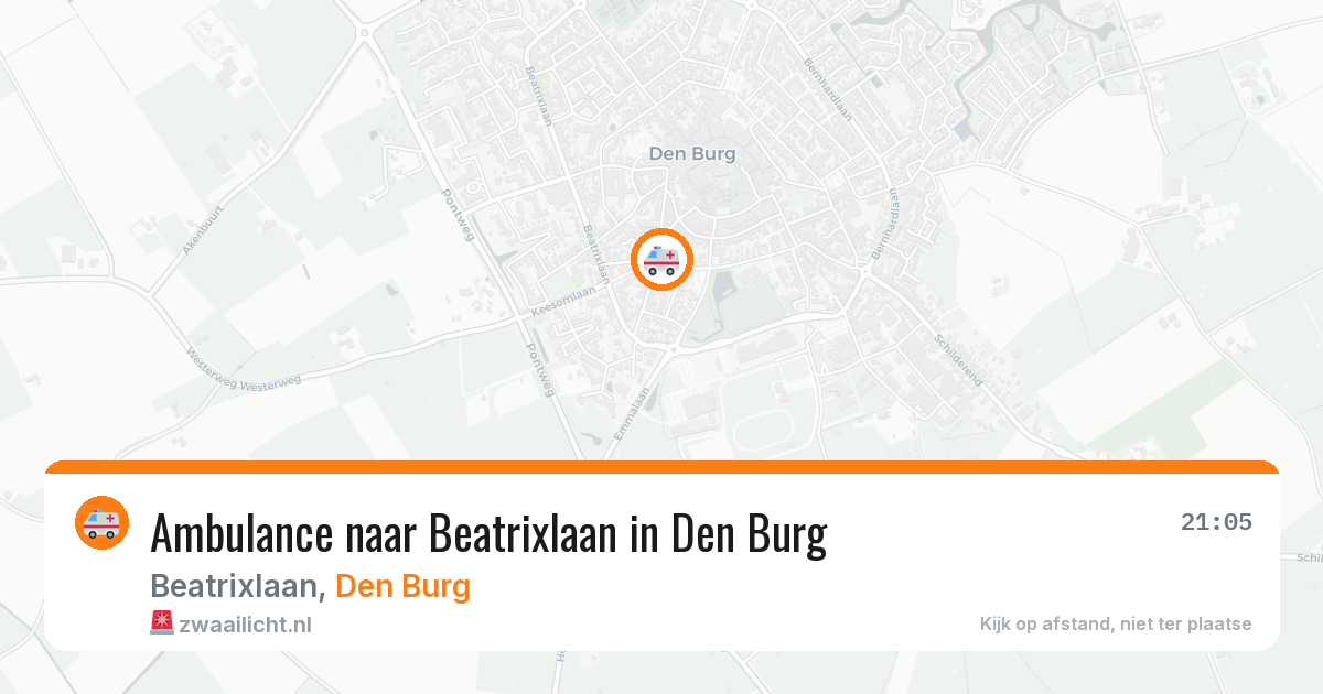 Ambulance naar Beatrixlaan in Den Burg — 20 mei 2026