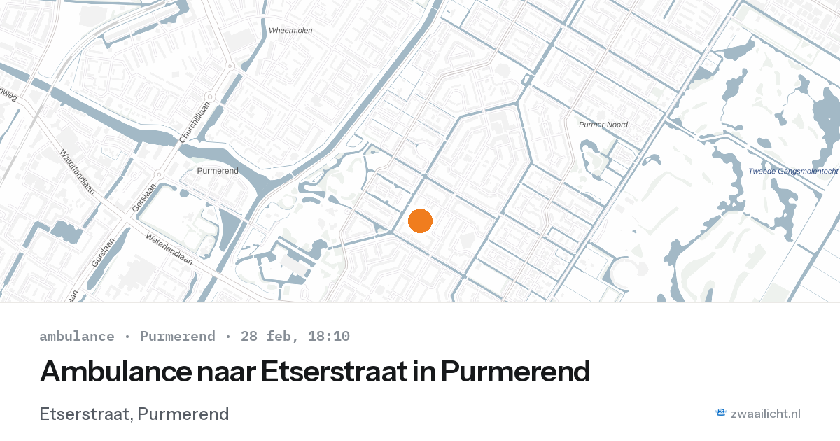 Ambulance naar Etserstraat in Purmerend — 28 feb 2026