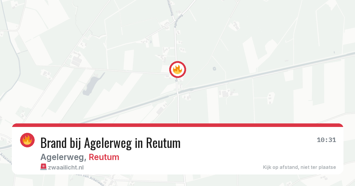 Brand bij Agelerweg in Reutum — 24 jul 2026