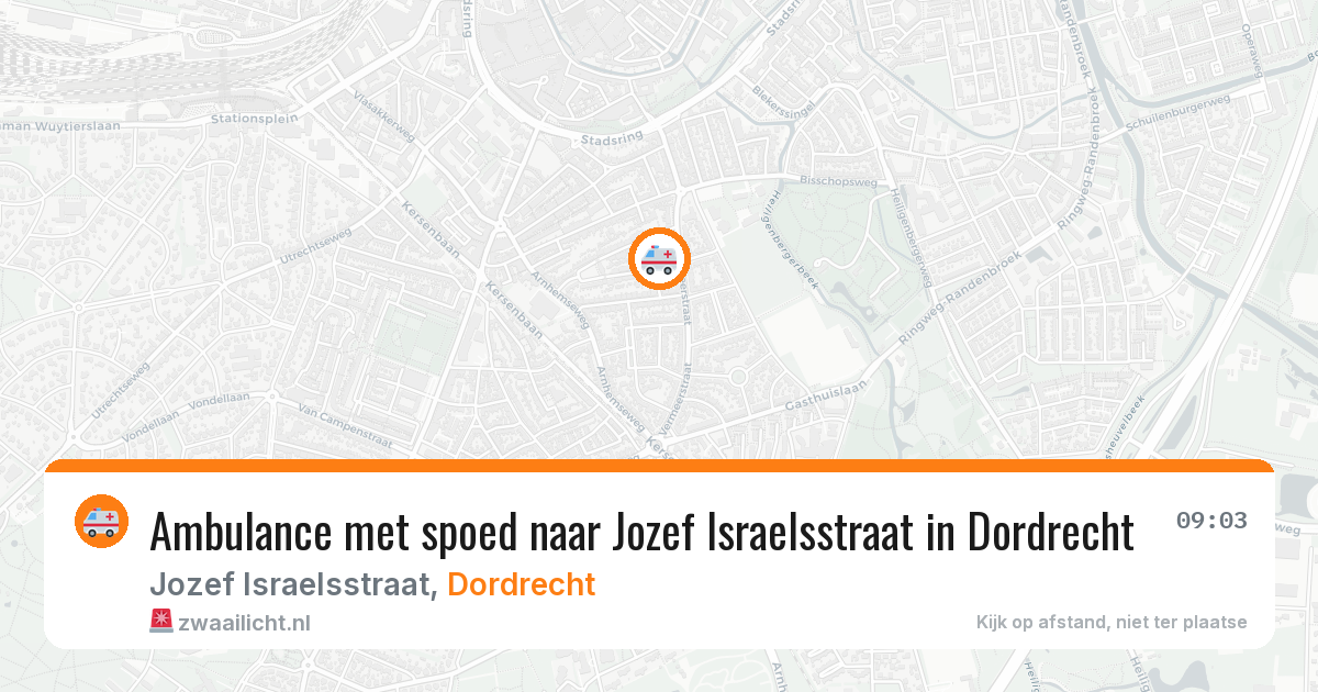Ambulance met spoed naar Jozef Israelsstraat in Dordrecht — 3 feb 2026
