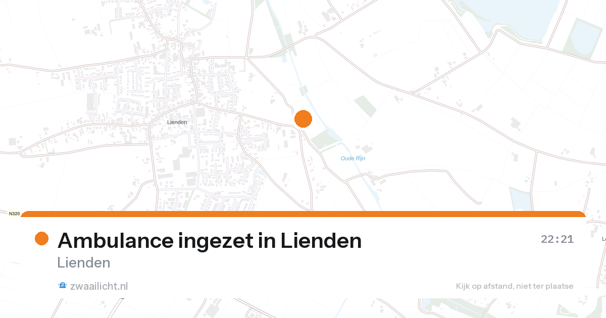 Ambulance ingezet in Lienden — 22 aug 2026