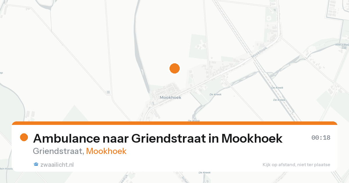 Ambulance naar Griendstraat in Mookhoek — 21 aug 2026