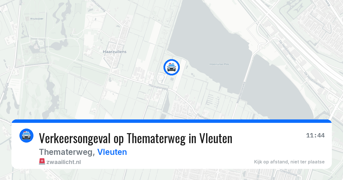 Verkeersongeval op Thematerweg in Vleuten — 11 aug 2026