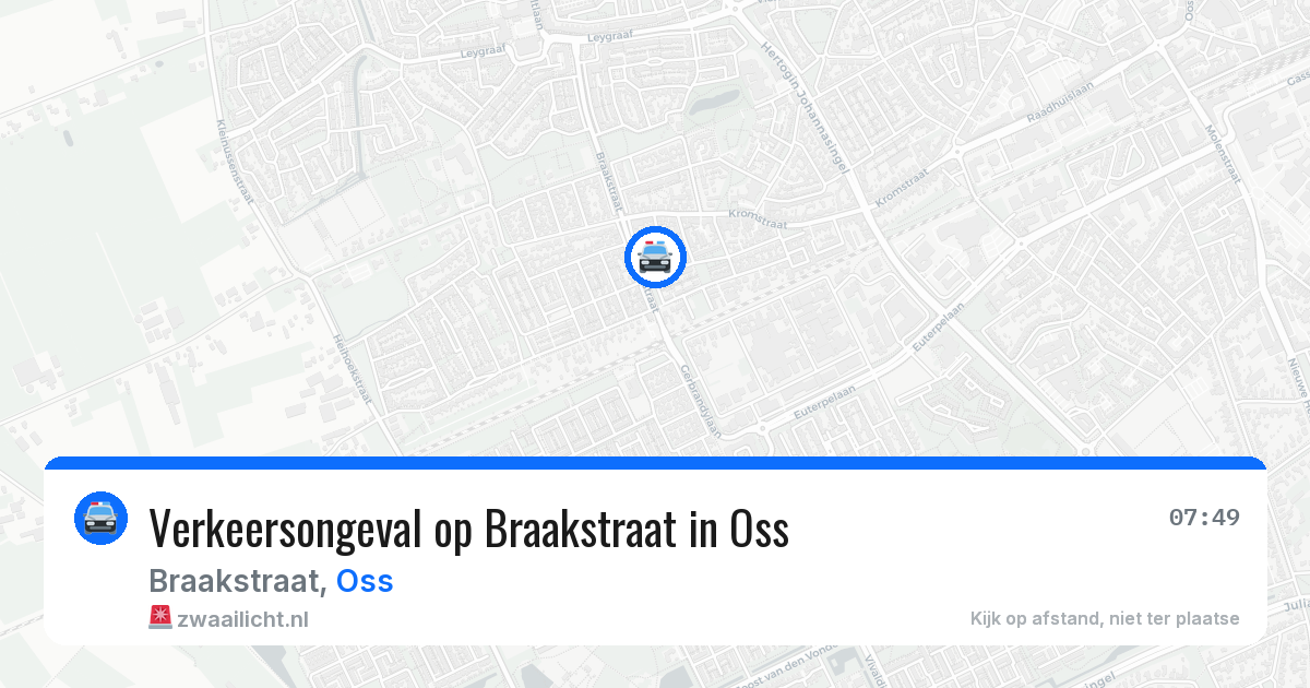 Verkeersongeval op Braakstraat in Oss — 27 mei 2026