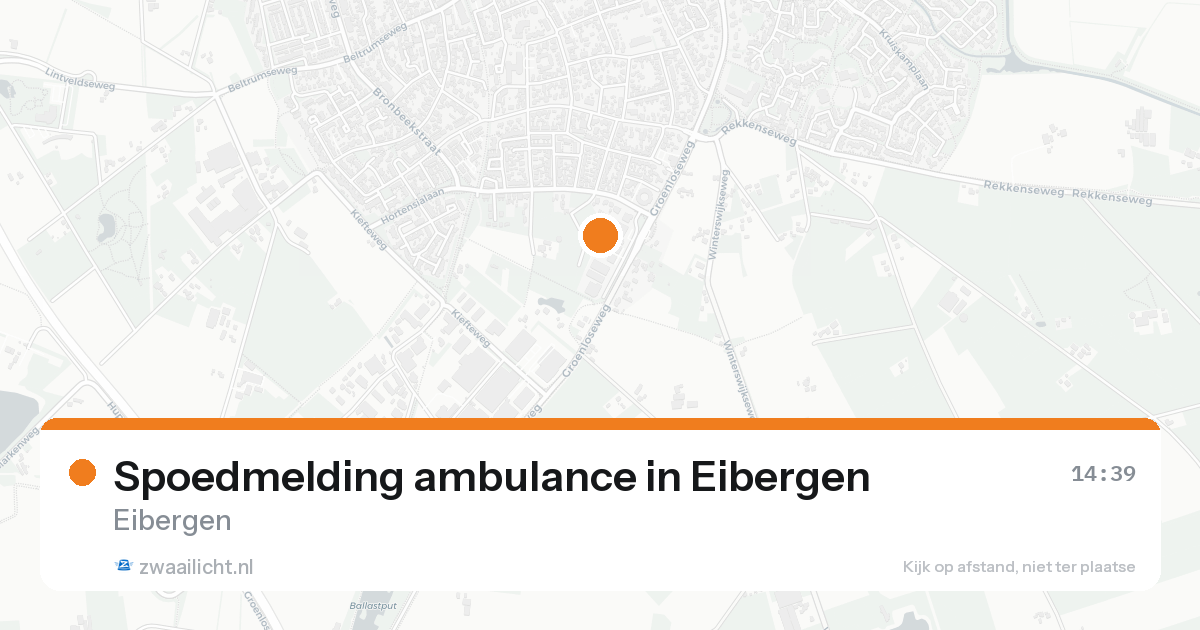 Spoedmelding ambulance in Eibergen — 17 aug 2026